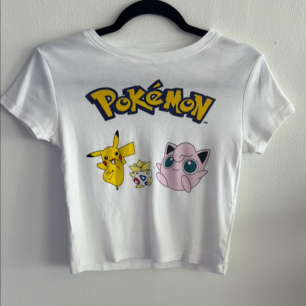 Pokémon White Tee with Bold Logo